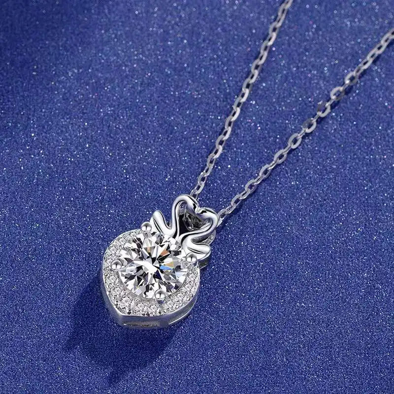 1 Carat Moissanite Necklace