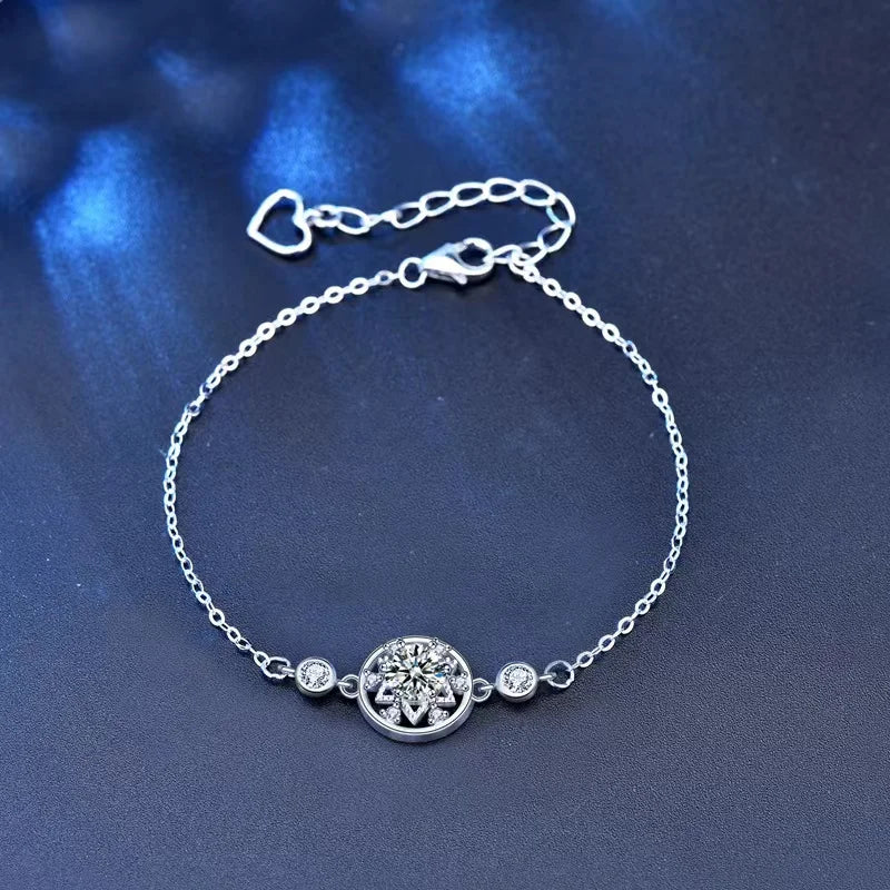 0.5ct Moissanite Chain Bracelet