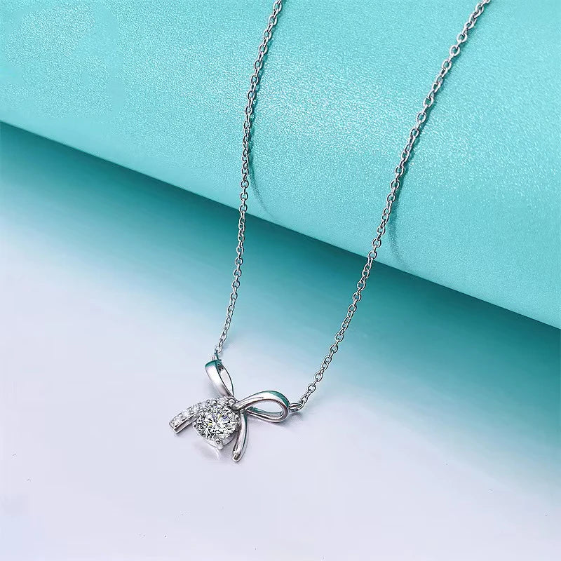 0.8ct Moissanite Charm Necklace