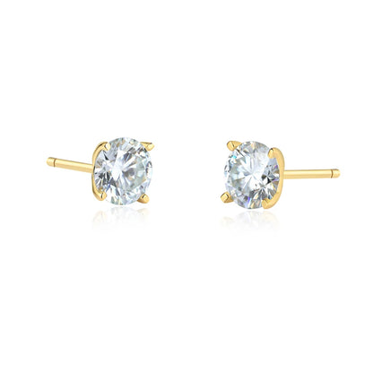 0.2-1ct Moissanite Stud Earrings