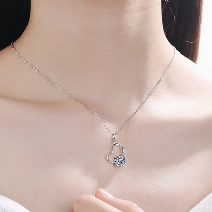 Heart Moissanite Diamond Necklace