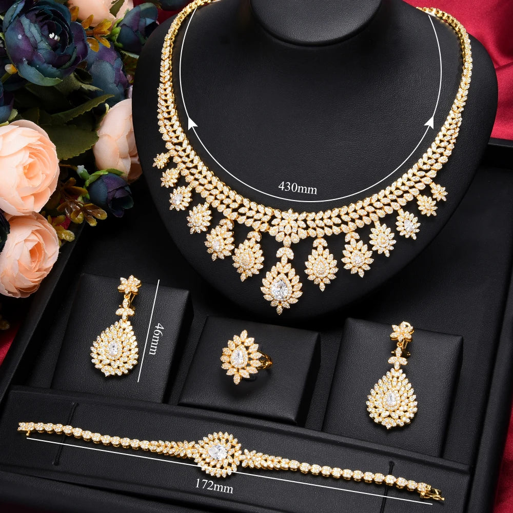 Luxury Nigerian Jewelry Set Dubai Bridal