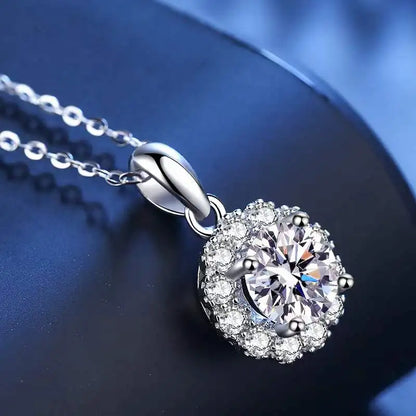 1 Carat Moissanite Necklace