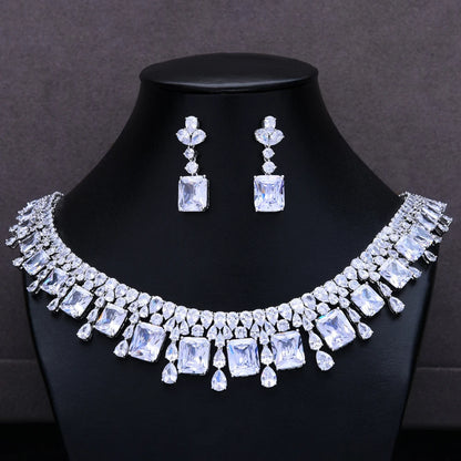 Bridal Cubic Zirconia Dubai Dress Jewelry Set