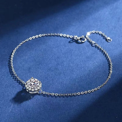 Moissanite Diamond Charm Bracelets