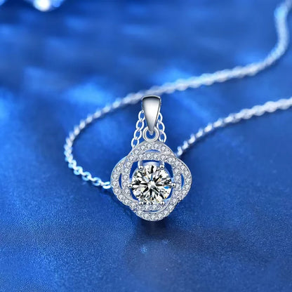 1 ct Moissanite Diamond Charm Necklace