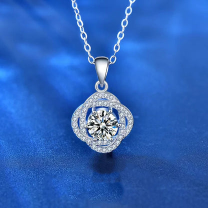 1 ct Moissanite Diamond Charm Necklace