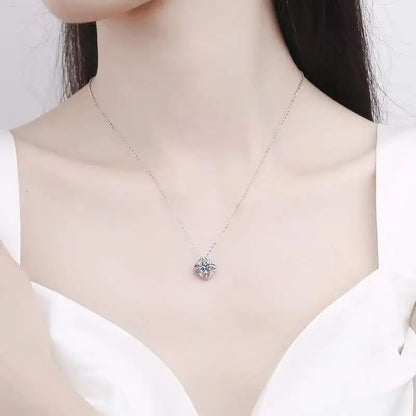 1 Carat Moissanite Pendant Necklace