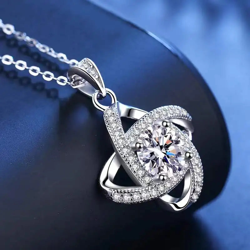 1 Carat Moissanite Necklace