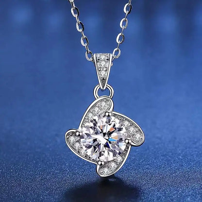 1 Carat Moissanite Pendant Necklace