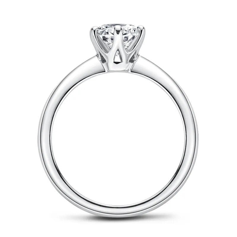 2 Carat Moissanite Diamond Ring