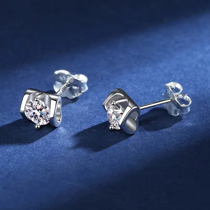 Stud Earrigns Moissanite