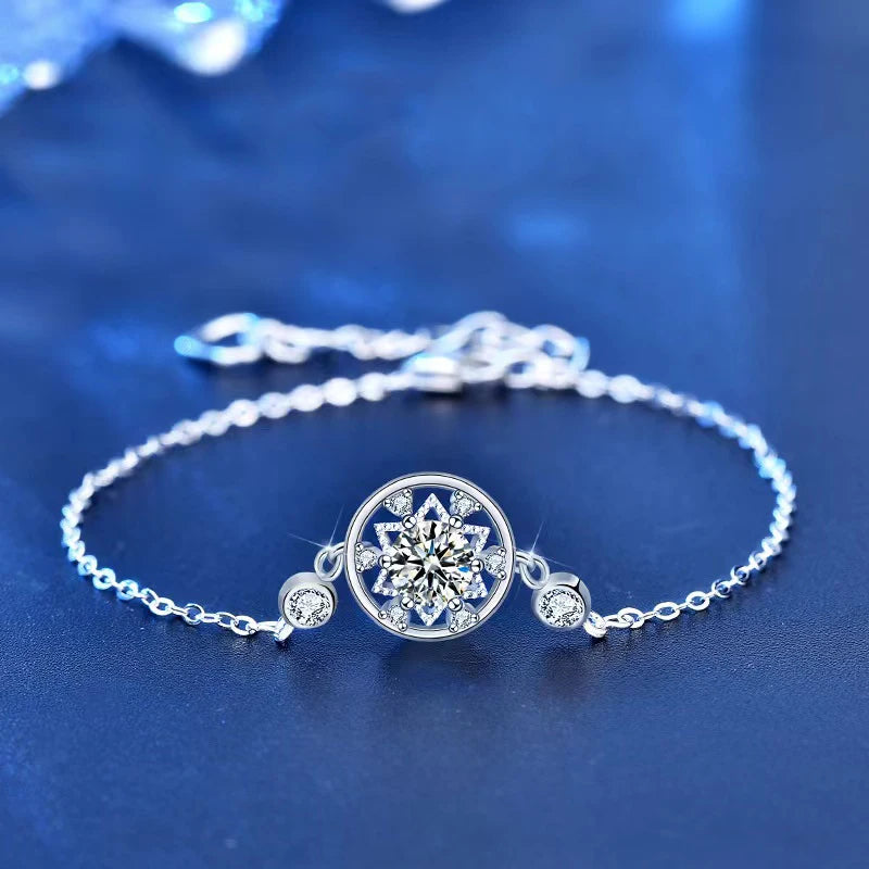 0.5ct Moissanite Chain Bracelet