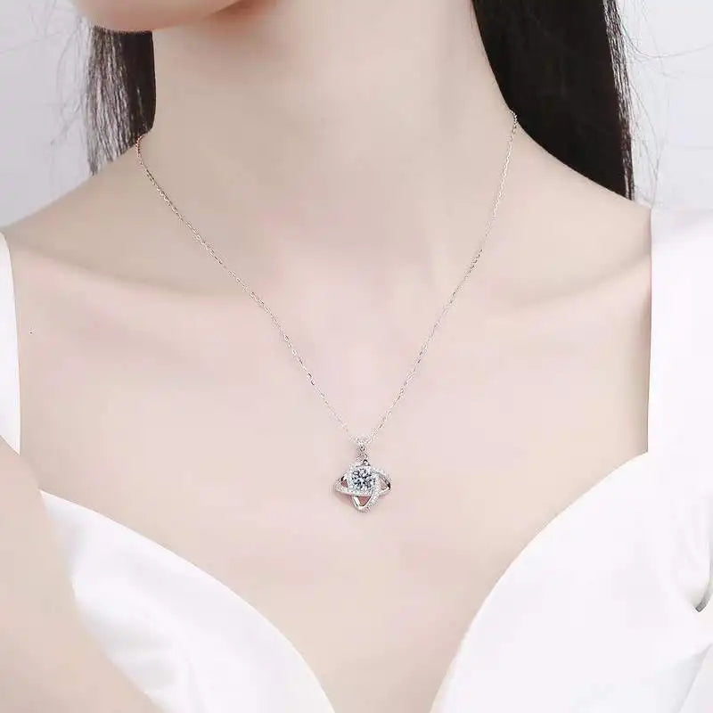 1 Carat Moissanite Necklace