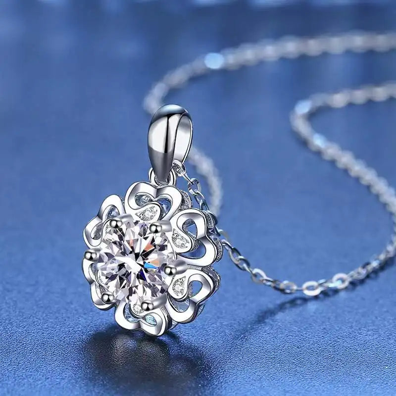 1 Carat Moissanite Clavicle Necklace