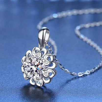 1 Carat Moissanite Clavicle Necklace