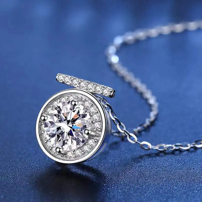 1 Carat Moissanite Necklace