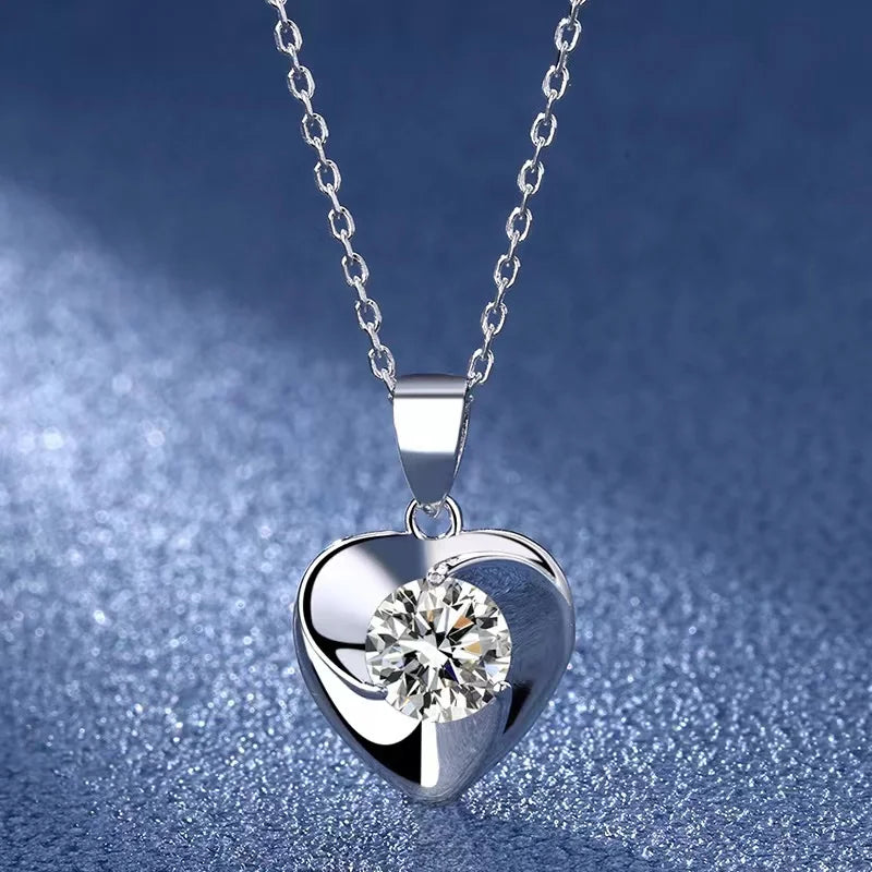 1 Carat Moissanite Necklace