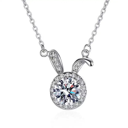 1 Carat Moissanite Pendant Necklace