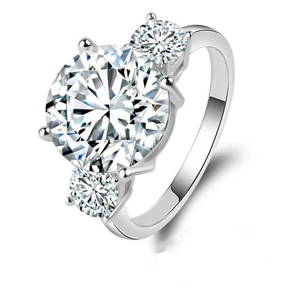 6 Carat Moissanite Classic Engagement Rings