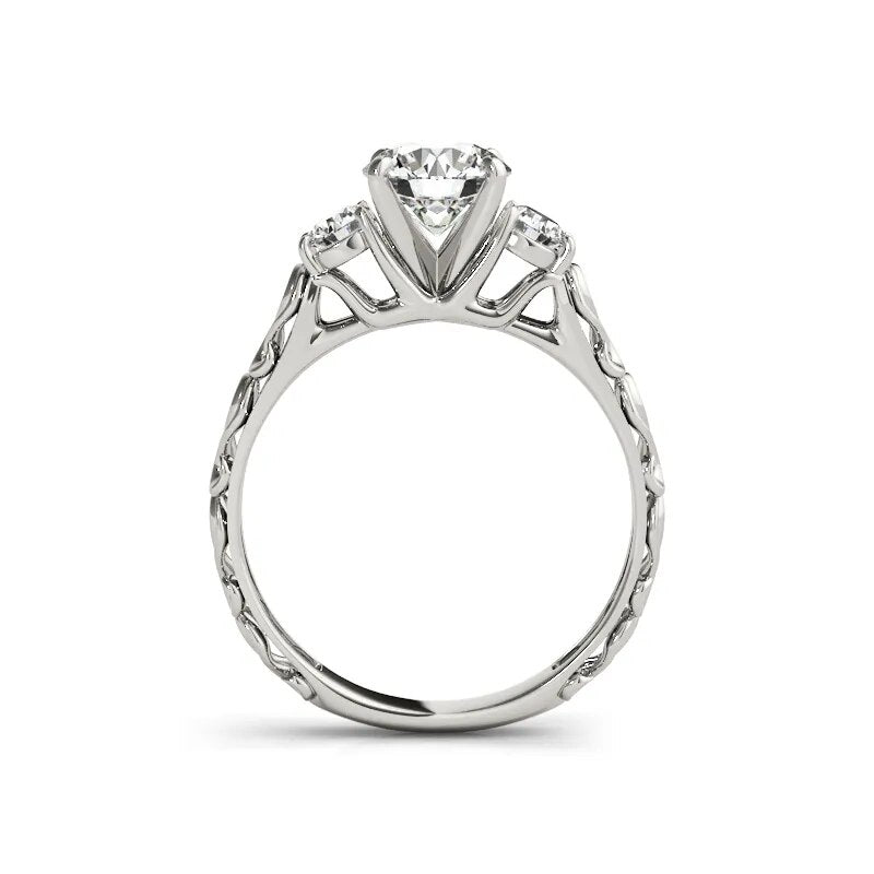 1 Carat Moissanite Diamond Rings