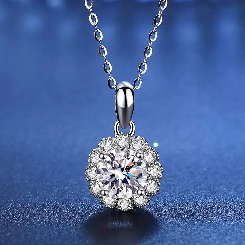 1 Carat Moissanite Necklace