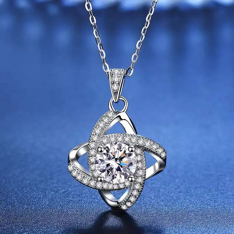 1 Carat Moissanite Necklace