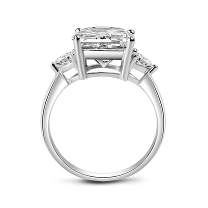 5 Ct Moissanite Diamond White Gold Color Rings