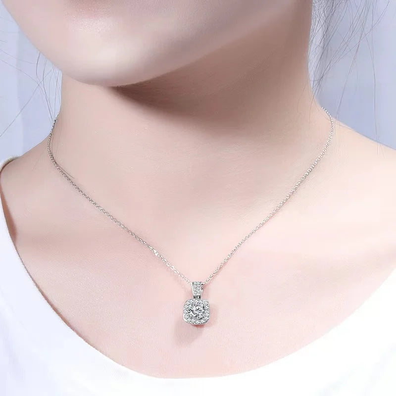 1 Ct Moissanite Necklace