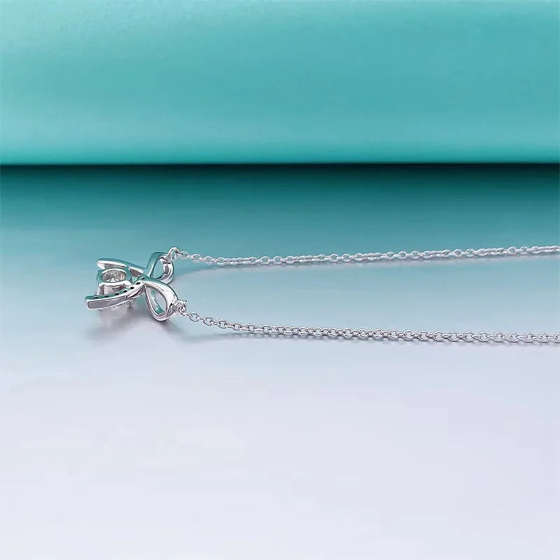 0.8ct Moissanite Charm Necklace