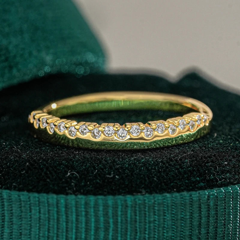 Girl Friend Valentine's Day 18K Gold Daughter Birthday Gift 0.75CT Moissanite Diamond Women Wedding Party Wife Christmas Gift