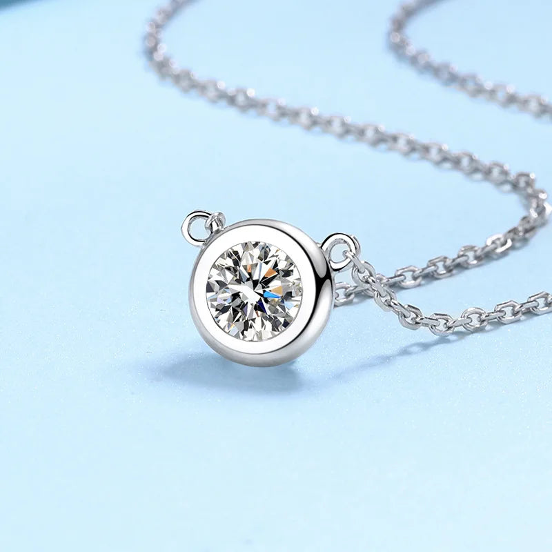 Moissanite Diamond Pendant Necklace