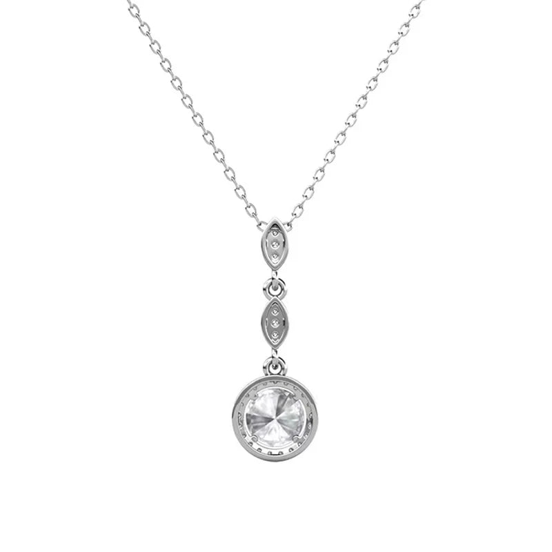 1ct Moissanite Pendant Necklace