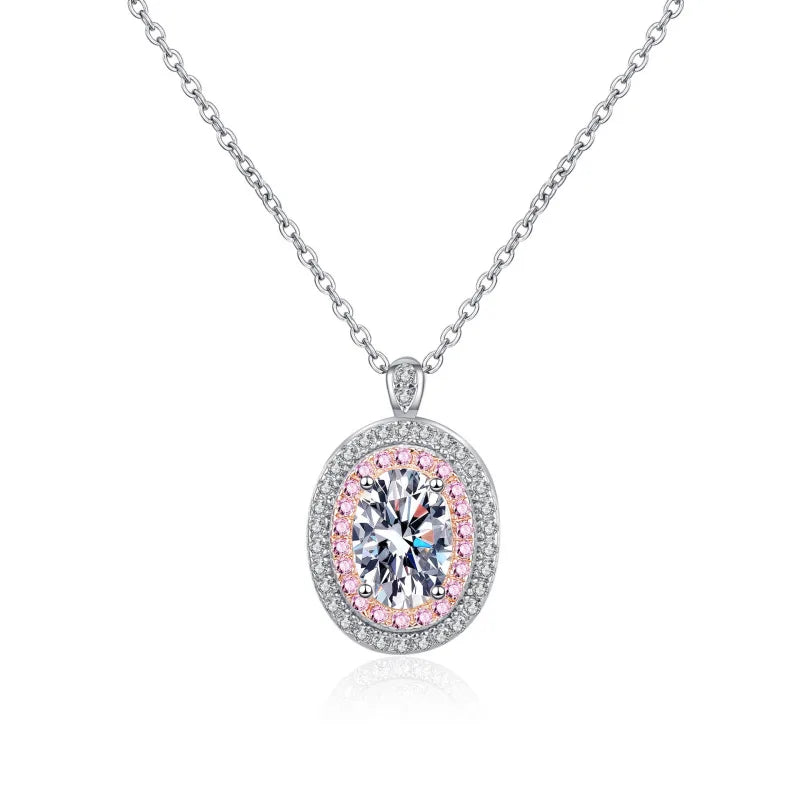 Moissanite Diamond Chain Pendant