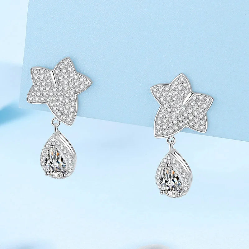 Drop Earrings 1/2ct Moissanite Diamond