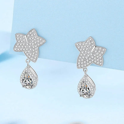 Drop Earrings 1/2ct Moissanite Diamond