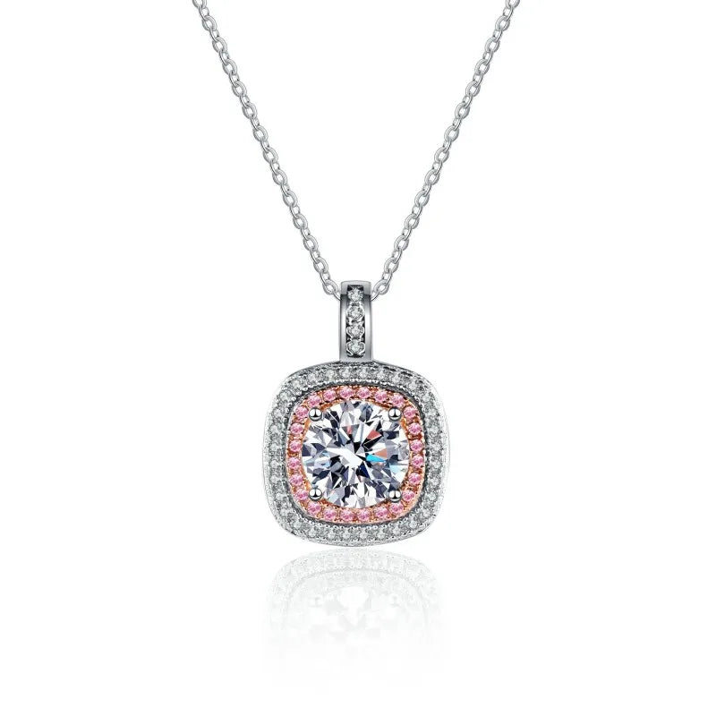 Moissanite Diamond Pendant Necklace