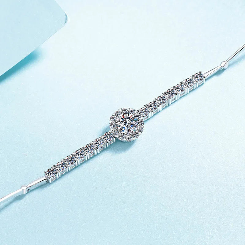 2.4ct D color Moissanite Bracelets