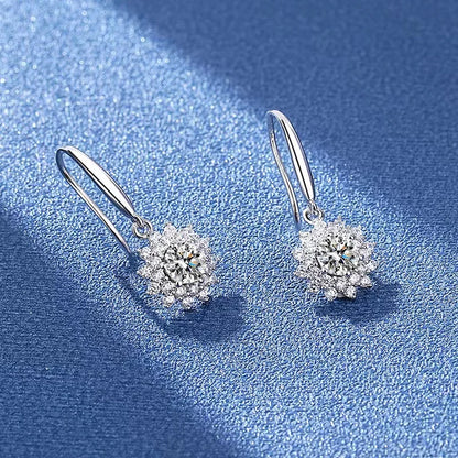 Moissanite Drop Earrings