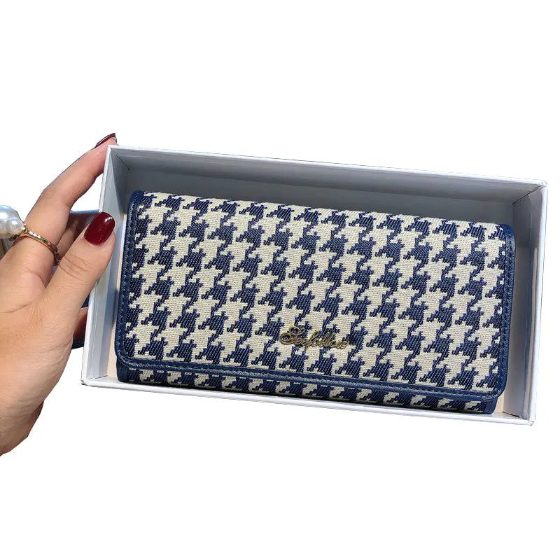 Authentic Cowhide Canvas Luxury Wallet Phone Handbag