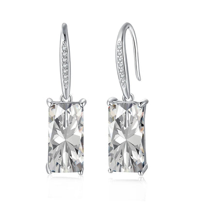 Moissanite Sparkling Drop Earrings