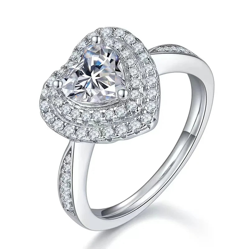 1ct Moissanite Engagement Rings