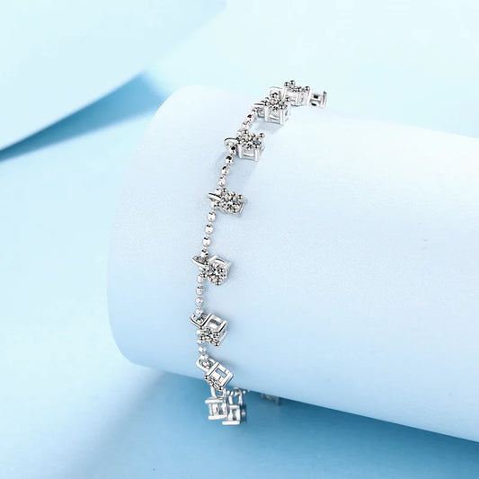 Moissanite Tassel Bracelet