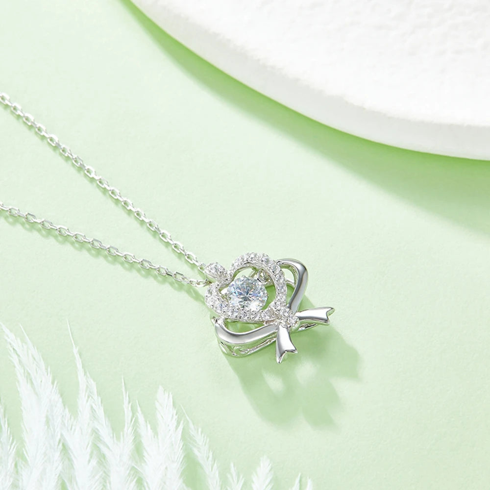 Moissanite Diamond Pendant Necklace