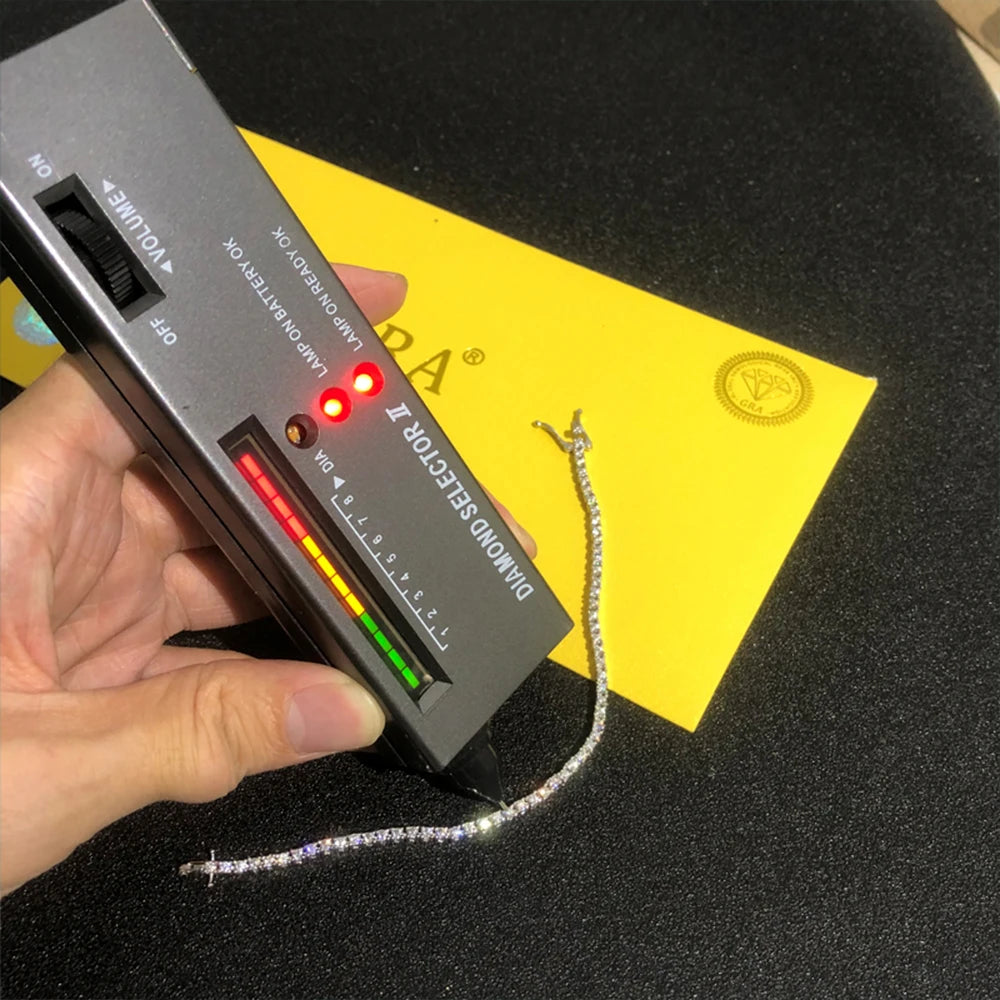 2mm Moissanite Tennis Bracelet | D Color S925 Silver