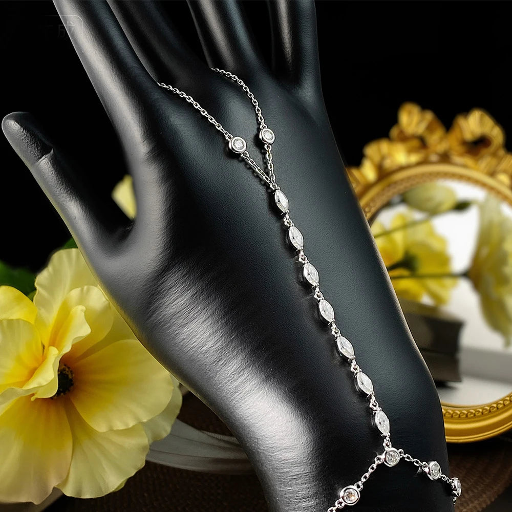 3.2ct Moissanite Bubble Bracelet | D VVS1 S925 Silver