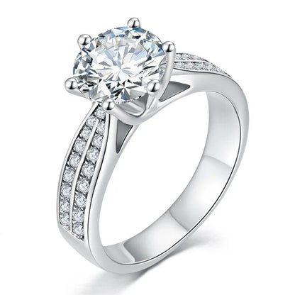 Moissanite Diamond Ring Woman