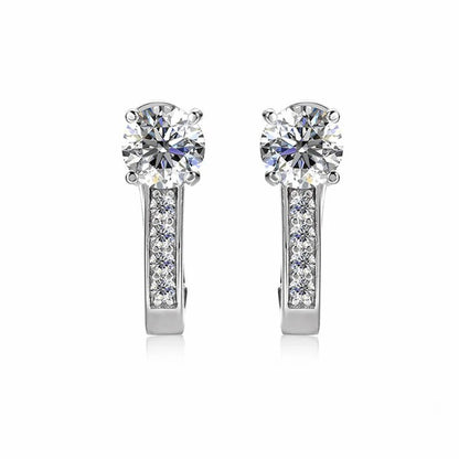 0.5ct Moissanite Clip Earrings