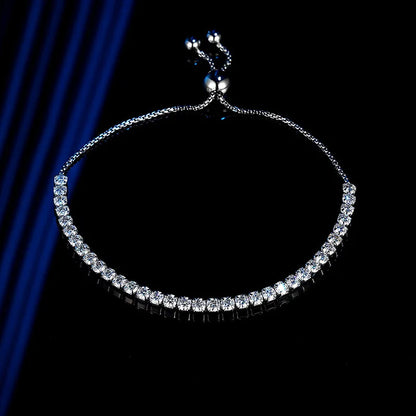 3.5ct  Moissanite Tennis Chain Bracelet