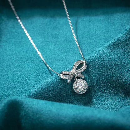 1ct Moissanite Pendant Necklace